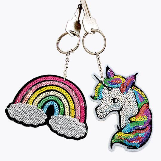 Gwen Studios 3.25" Rainbow Iron-On Patch With Sequins